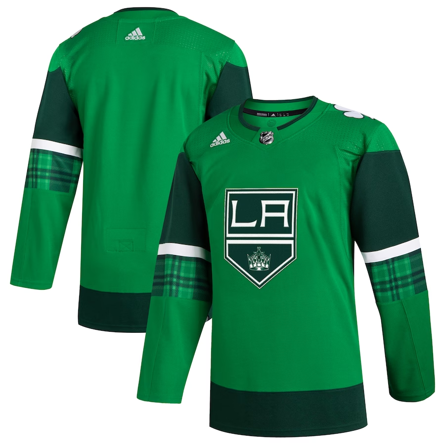 Men's Los Angeles Kings Kelly Green 2023 St. Patrick's Day Primegreen Authentic Blank Jersey Men's Los Angeles Kings Kelly Green 2023 St. Patrick's Day Primegreen Authentic Blank Jersey
